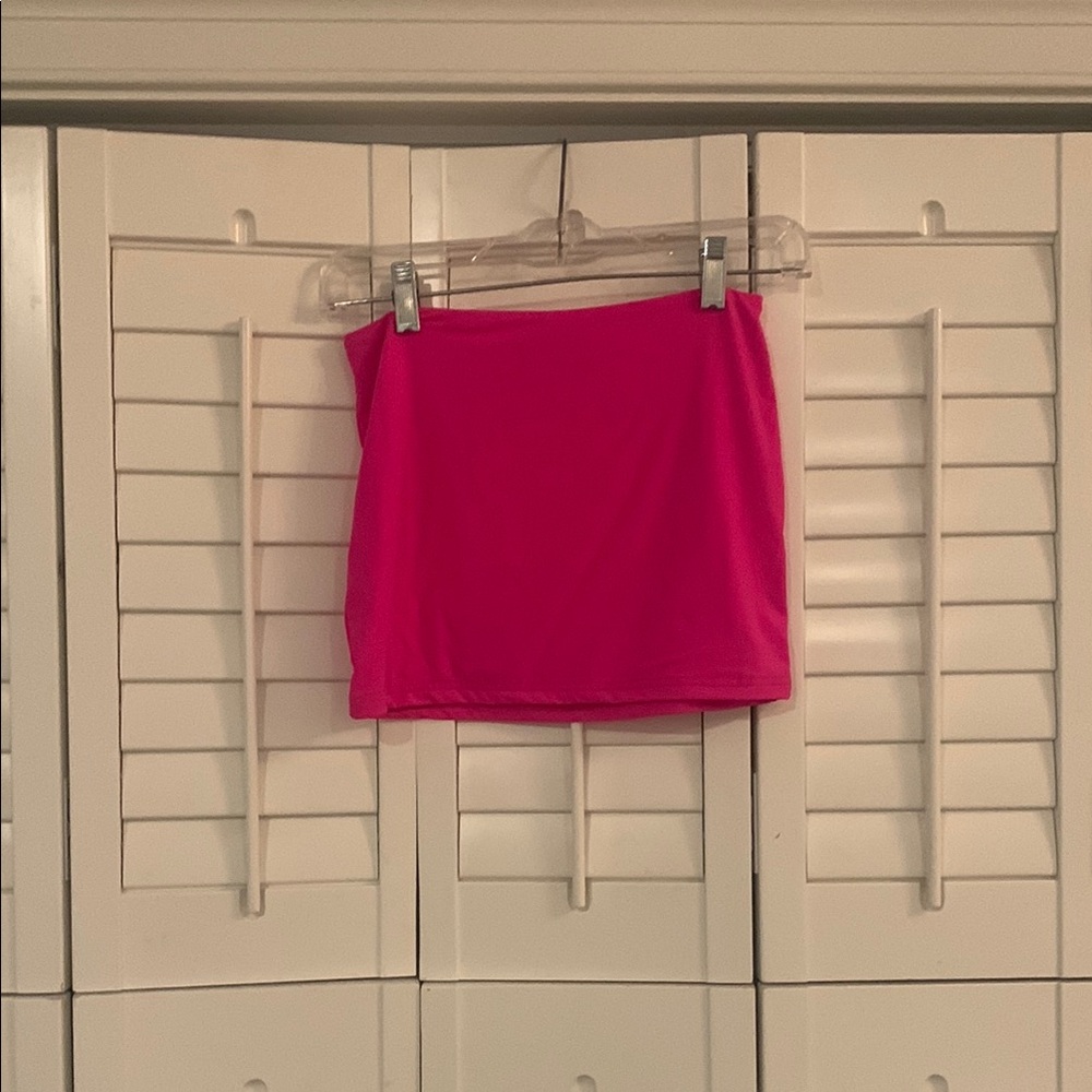 White Fox Hot Pink Tube Top